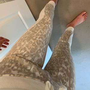 Never Worn!! Leopard print sweatpants!!